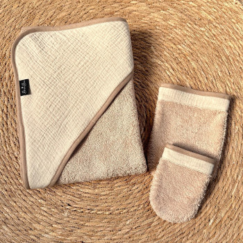 Bidi'Boo cape de bain XL beige