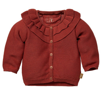 LEVV Lizet Dark rose cardigan